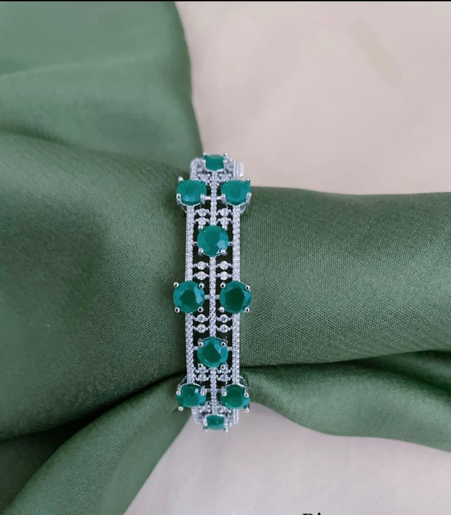 Riaa Cz Emerald Bracelet