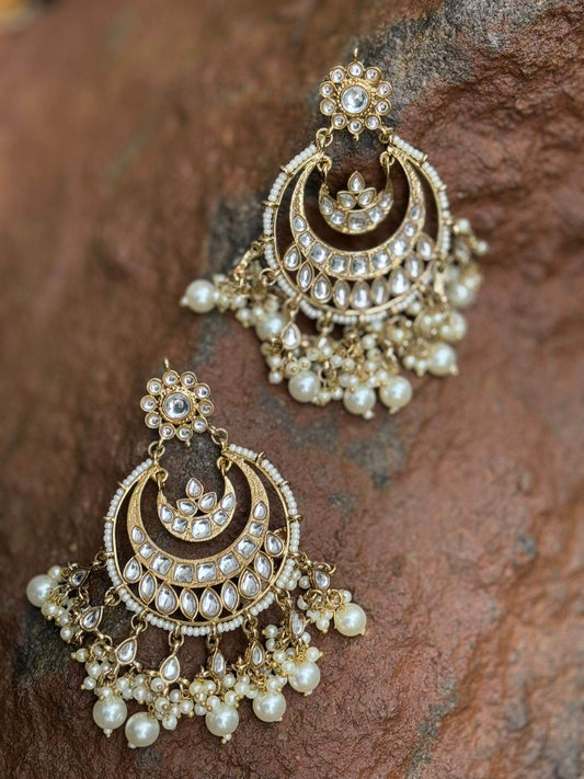 Pearl Layered Chandbali