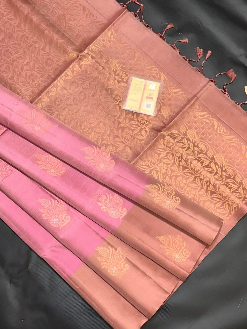 Soft Silk Kanchipuram Sarees in Modern tones