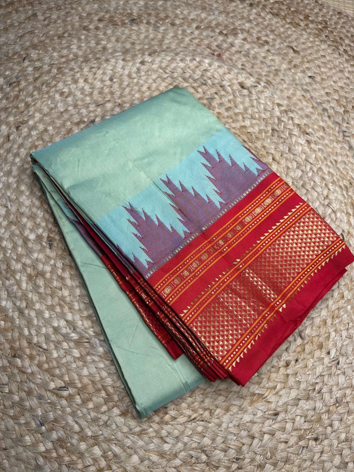 Chikki Paras Saree in Traditional Colors