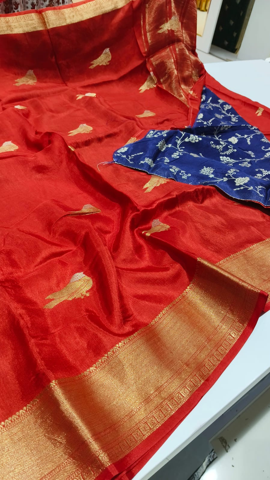 Chinon Silk Sarees “little birdies”