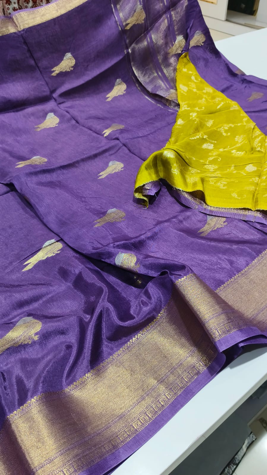 Chinon Silk Sarees “little birdies”