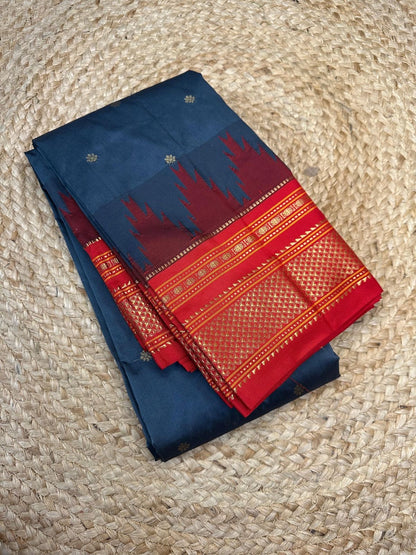 Chikki Paras Saree in Traditional Colors