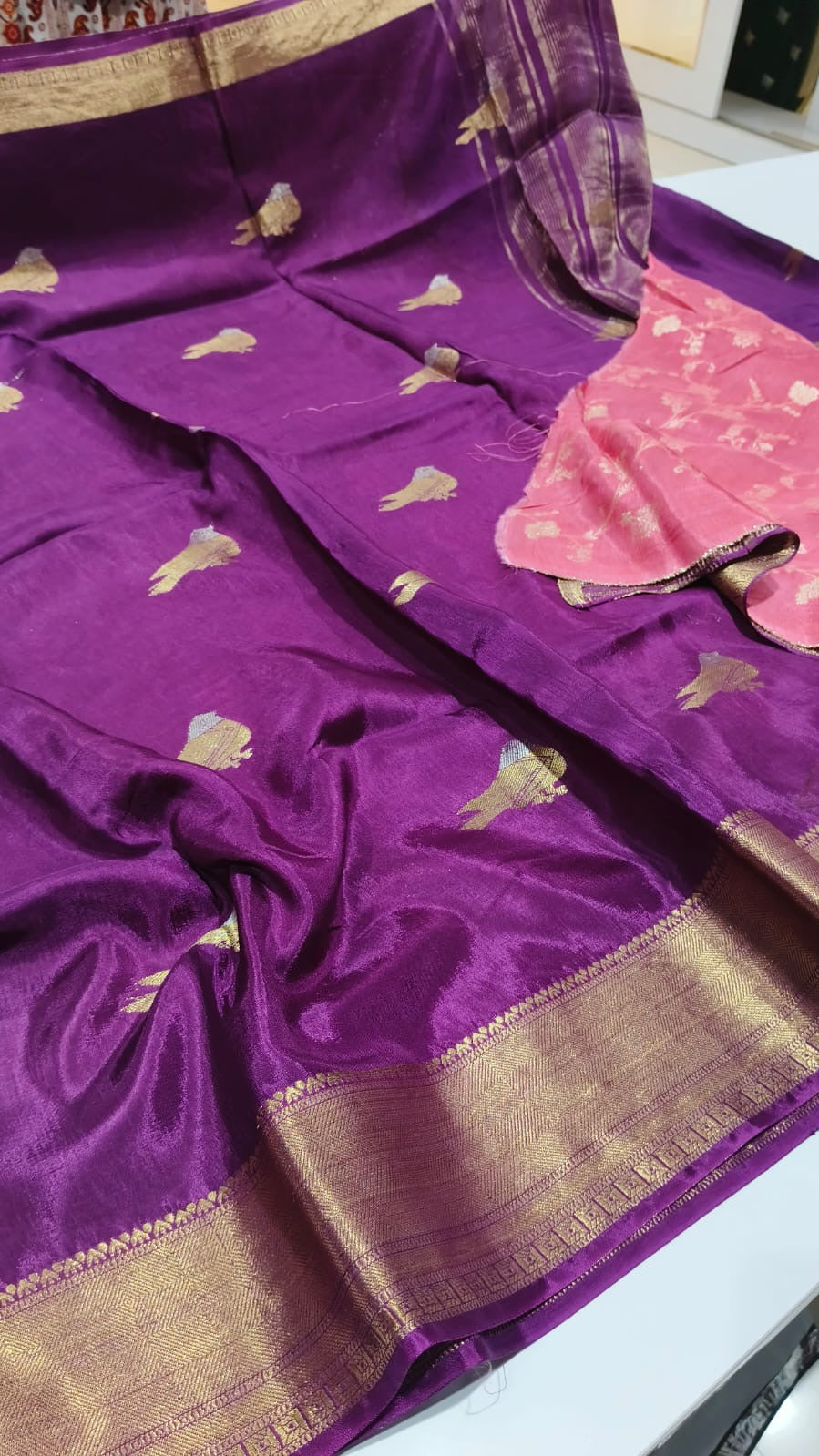 Chinon Silk Sarees “little birdies”