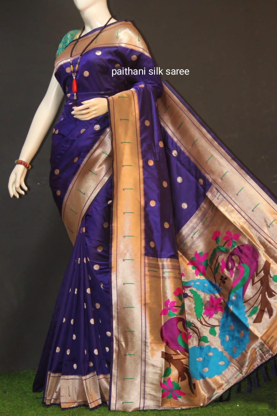 Paithani Inspired Soft Silk Sarees