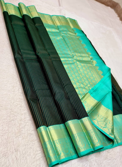 Pure Handloom Kanchi with Stripes