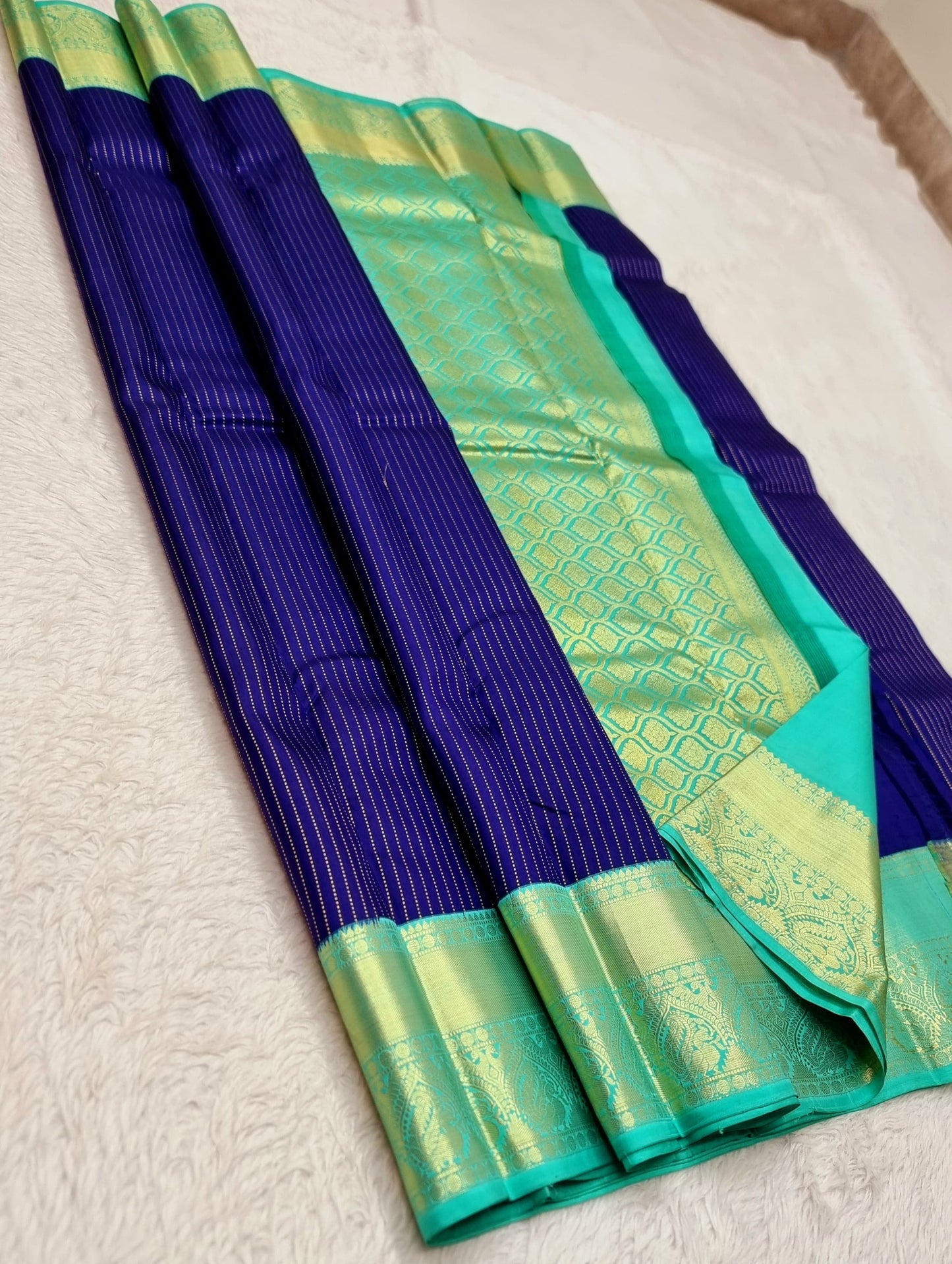 Pure Handloom Kanchi with Stripes