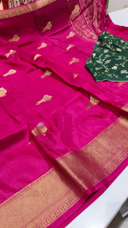 Chinon Silk Sarees “little birdies”