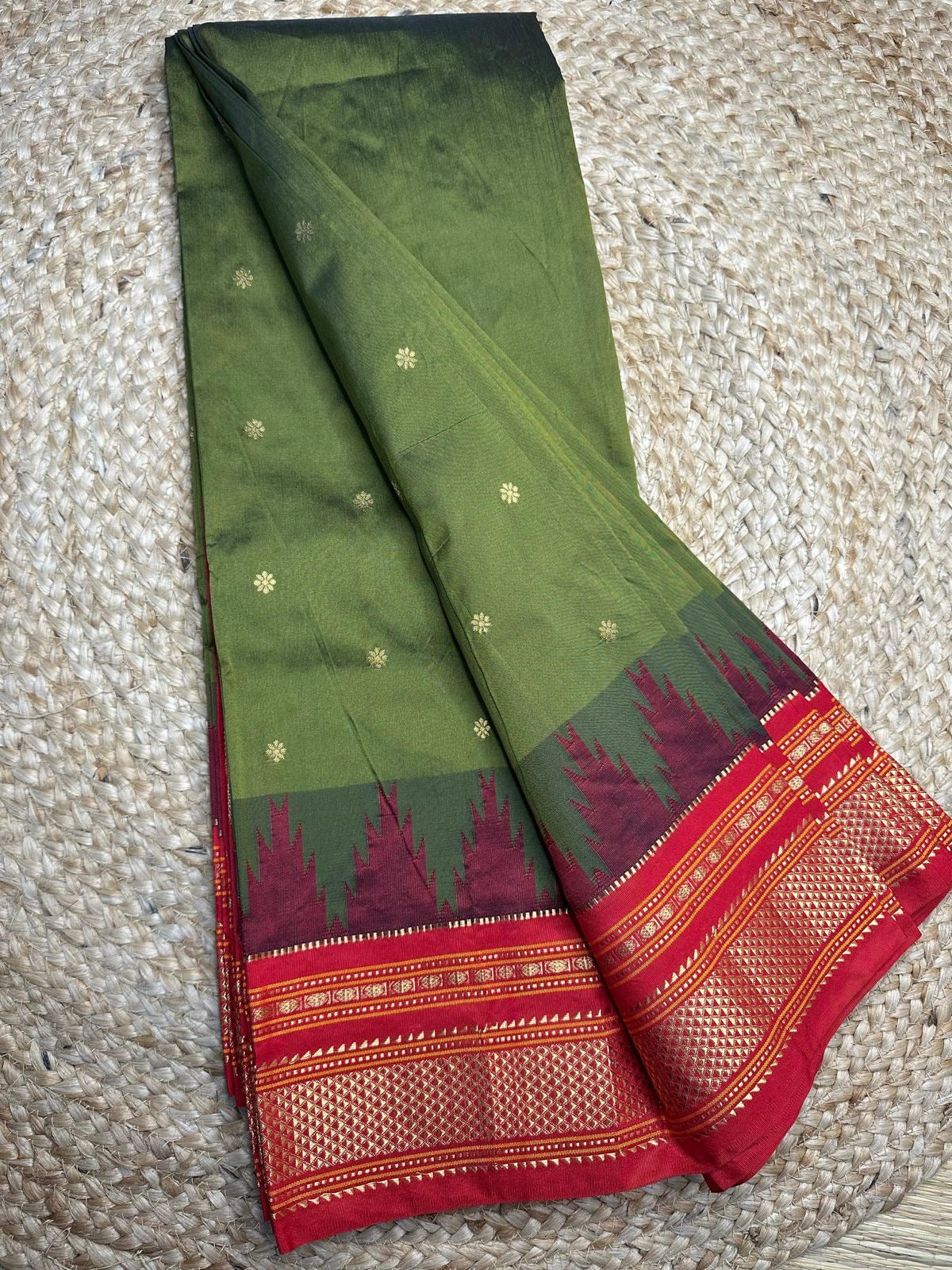 Chikki Paras Saree in Traditional Colors