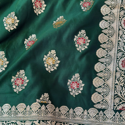 Pure Banarasi Saree in Green