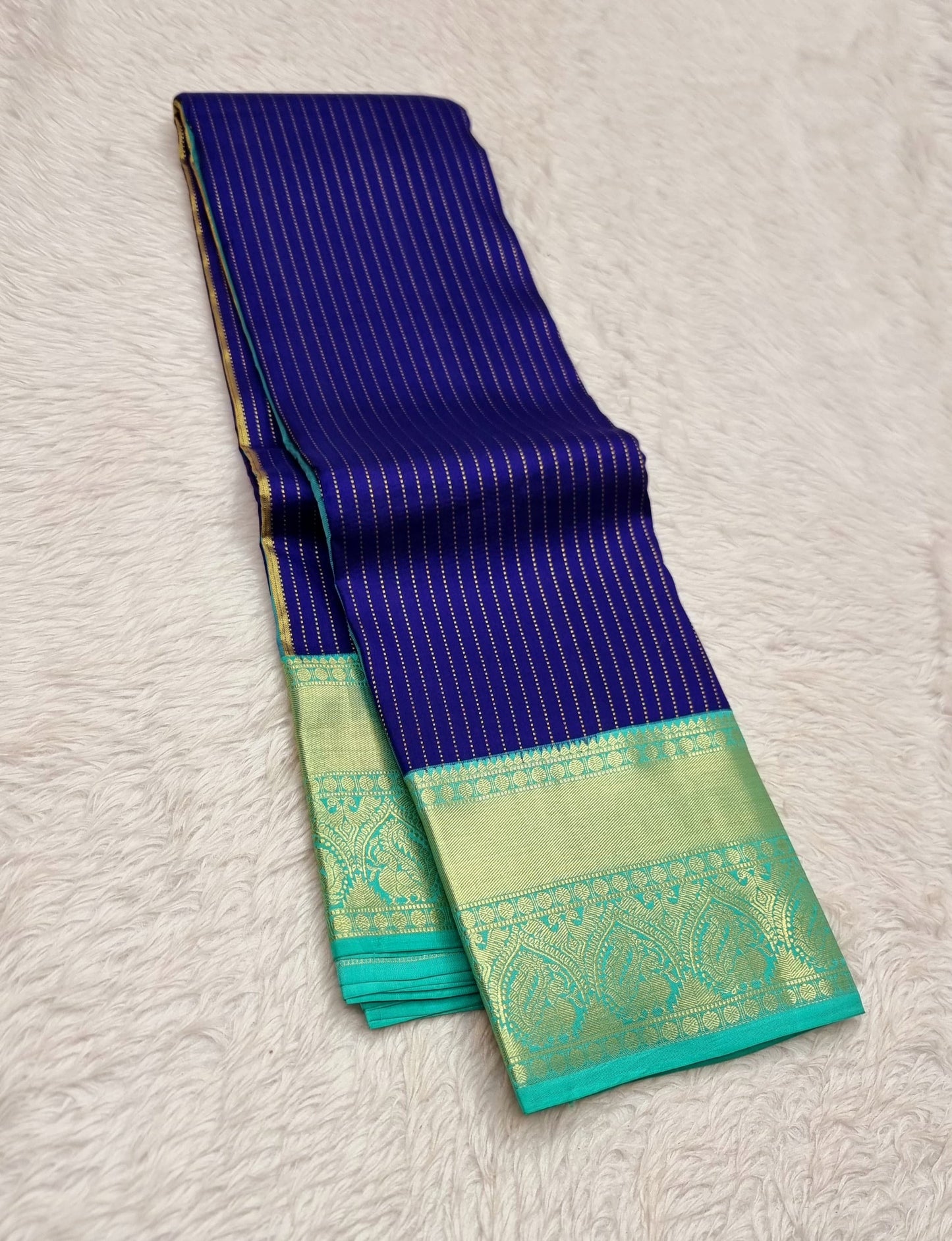 Pure Handloom Kanchi with Stripes