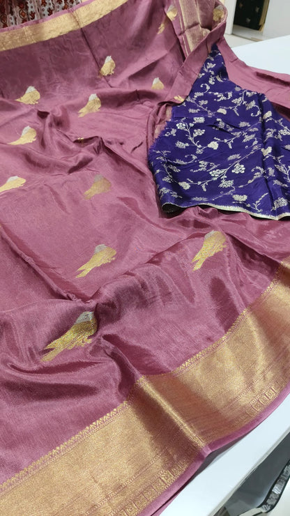 Chinon Silk Sarees “little birdies”