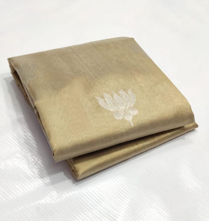 Chanderi silk Saree in Gold