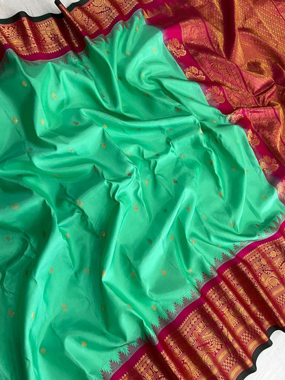 Pure Handloom Gadwal Saree