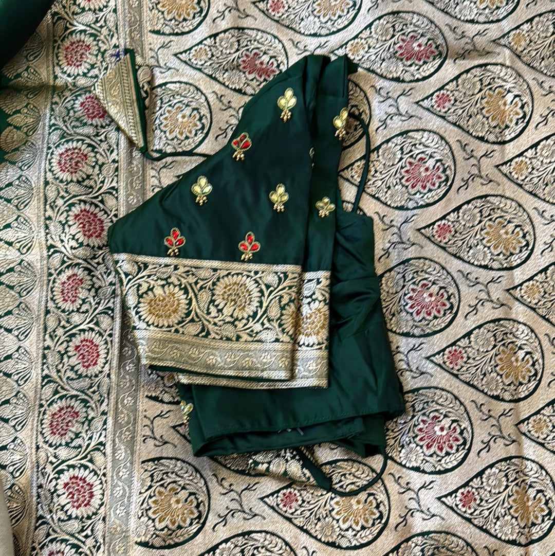 Pure Banarasi Saree in Green