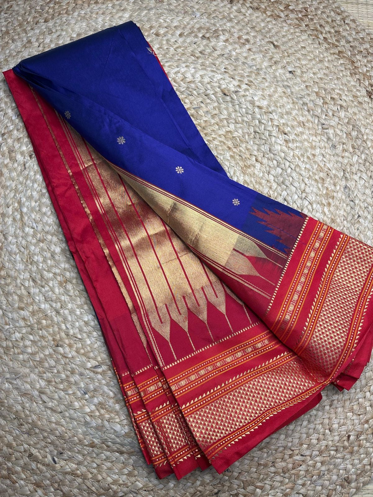 Chikki Paras Saree in Traditional Colors