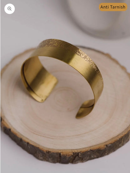 Brass Anti Tarnish Cuff style - Dual Tone