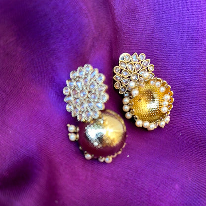 Kundan Stud Jhumka