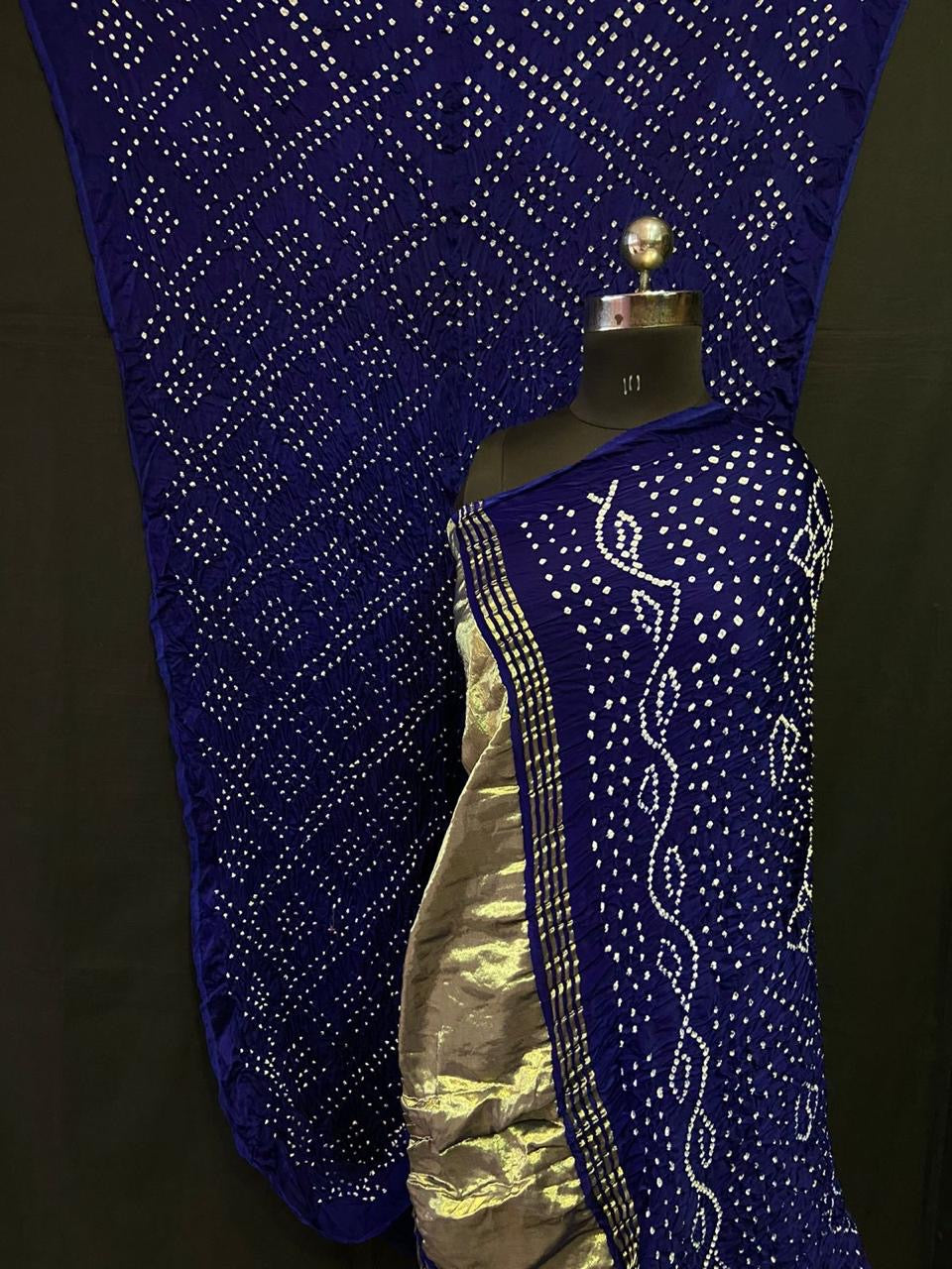 Handwoven Bandhini Saree