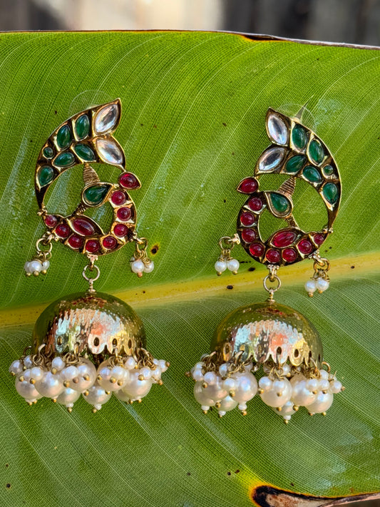 Peacock Jhumkas